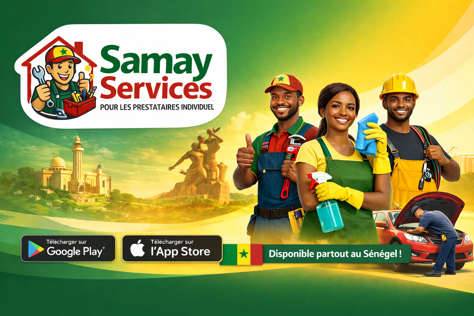Bannière Samay Services — pour les prestataires individuels